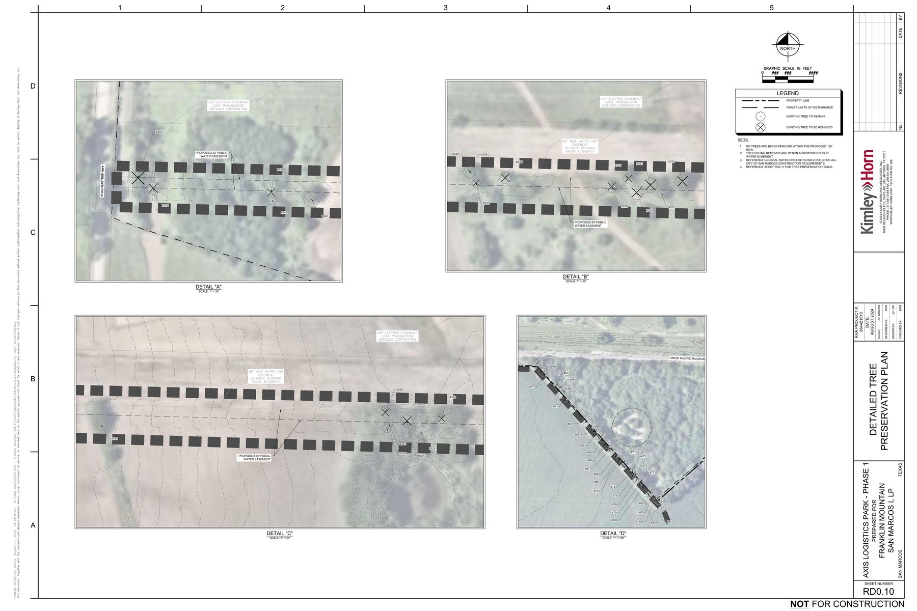 Detailed Tree Preservation Plan sheet with tree tag details